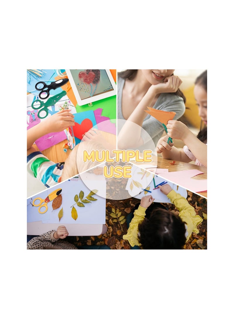 Kids Scissors, 3PCS 4.7“ Toddler Scissors Children Safety Scissors for Kid Ages 2-4, Blunt Tip Preschool Training Art Craft Scissors - Image 2