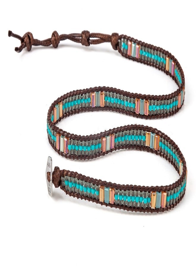 SPUNKYsoul 2 Wrap Bracelets (Brown, Teal, Copper) - Image 3
