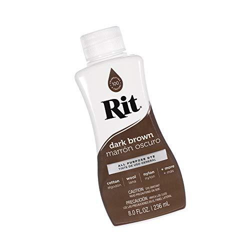 Craft County Rit Dye Liquid – Wide Selection of Colors – 8 Oz. (Dark Brown) - Image 2