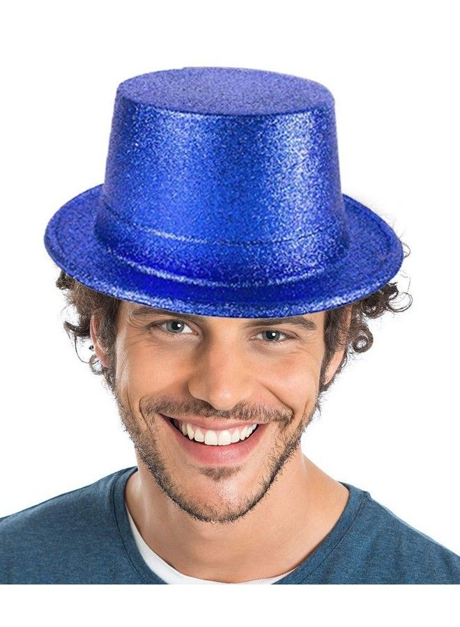 Fun Central 12 Pack Bright Glitter Top Hat For Women & Men Assorted Colors - Image 4