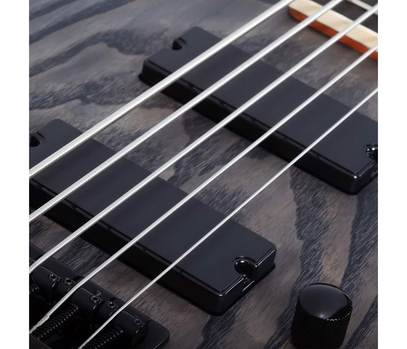 Schecter 3973 Electric Bass C-5 Standard 5-Strings Guitar - Charcoal Satin - Image 4