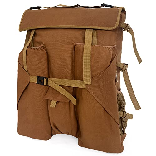 JJRING Heavy Duty Plein Air Artist Backpack with Handheld Strap, Art Supply Tote Bag for Carrying 18x24 Artwork, Drawing Boards (Brown) - Image 1