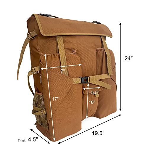 JJRING Heavy Duty Plein Air Artist Backpack with Handheld Strap, Art Supply Tote Bag for Carrying 18x24 Artwork, Drawing Boards (Brown) - Image 2