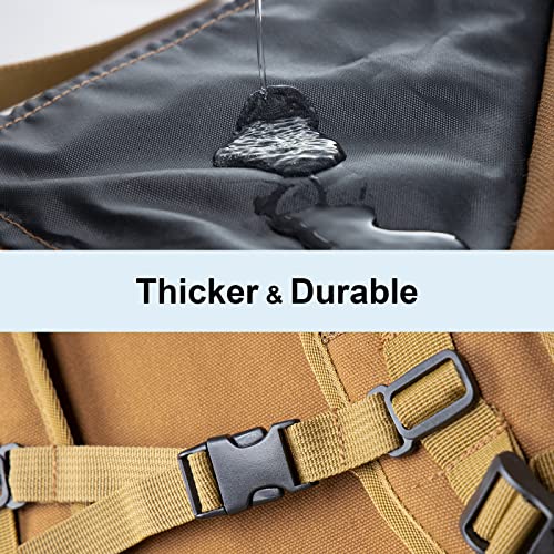 JJRING Heavy Duty Plein Air Artist Backpack with Handheld Strap, Art Supply Tote Bag for Carrying 18x24 Artwork, Drawing Boards (Brown) - Image 4