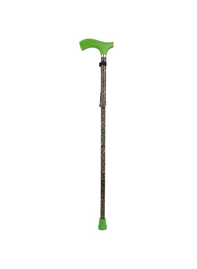 Thoraya Portable Aluminium Alloy Frosted Anti-skid Elderly Walking Stick Multifunction Folding Ultralight TBR Handle Cane  - Image 1