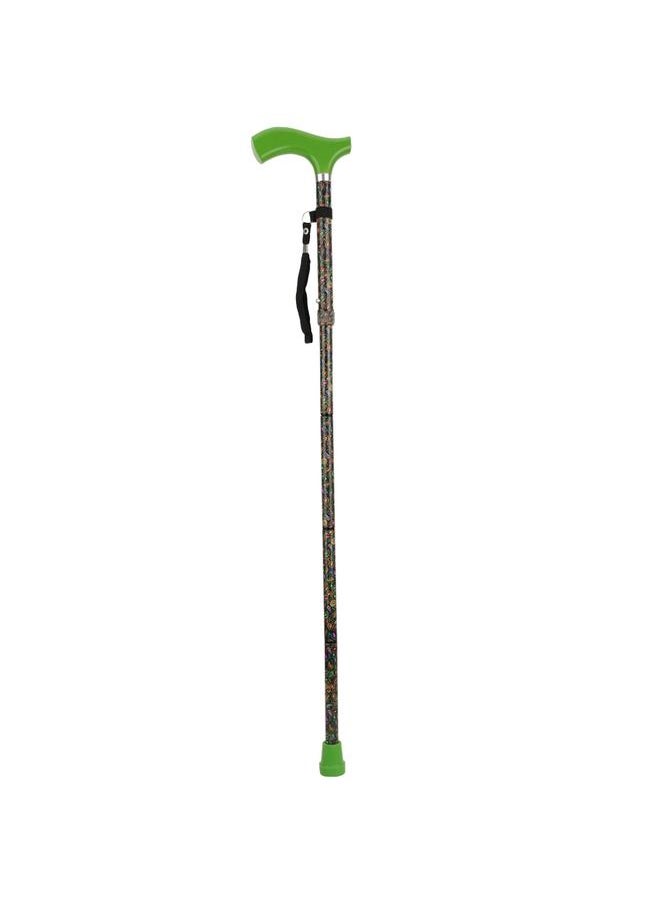 Thoraya Portable Aluminium Alloy Frosted Anti-skid Elderly Walking Stick Multifunction Folding Ultralight TBR Handle Cane  - Image 2