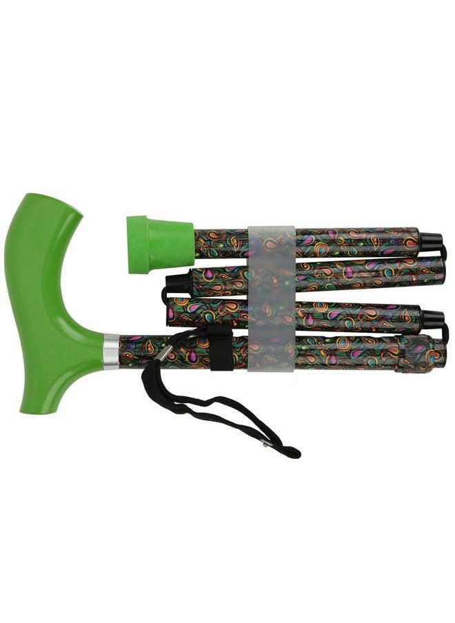 Thoraya Portable Aluminium Alloy Frosted Anti-skid Elderly Walking Stick Multifunction Folding Ultralight TBR Handle Cane  - Image 3