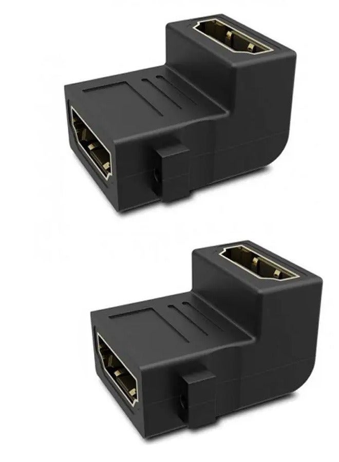 Taimi Pack Of 2 HDMi Female To HDMi Female Adapter 90 Degree  - Image 1