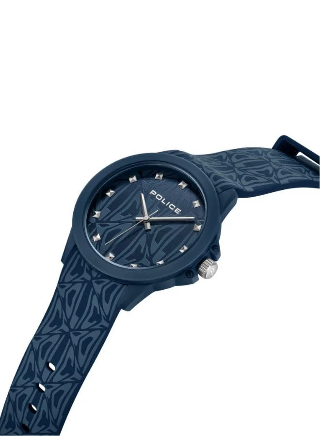 بوليس Sketch Silicone Strap Analog Wrist Watch PEWUM2237762 40mm Blue