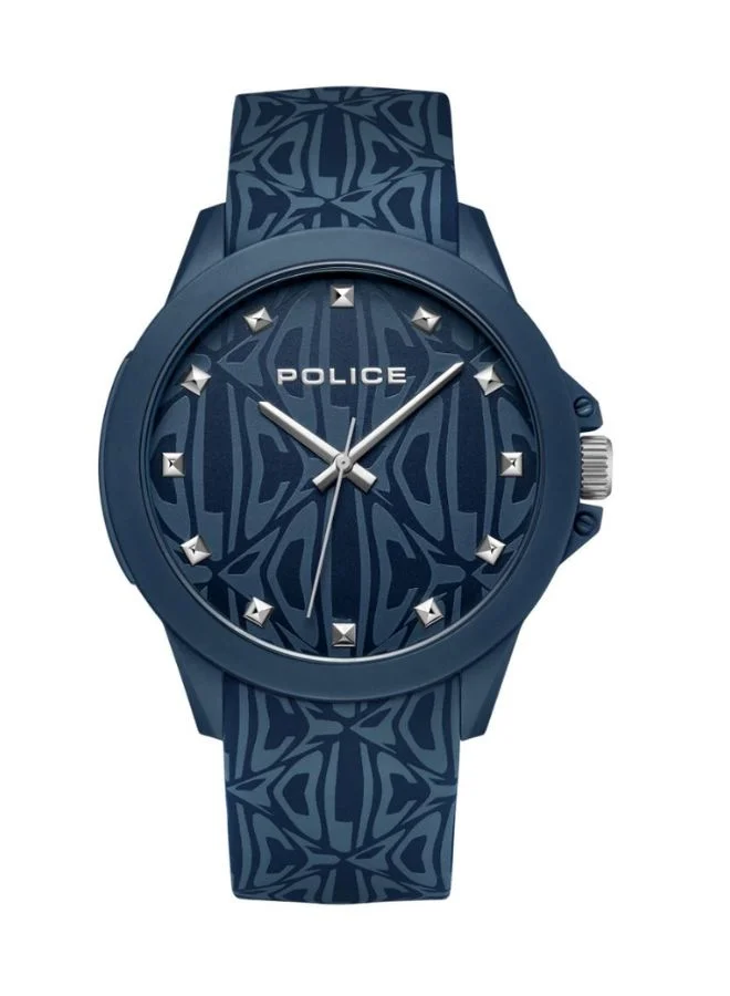 بوليس Sketch Silicone Strap Analog Wrist Watch PEWUM2237762 40mm Blue
