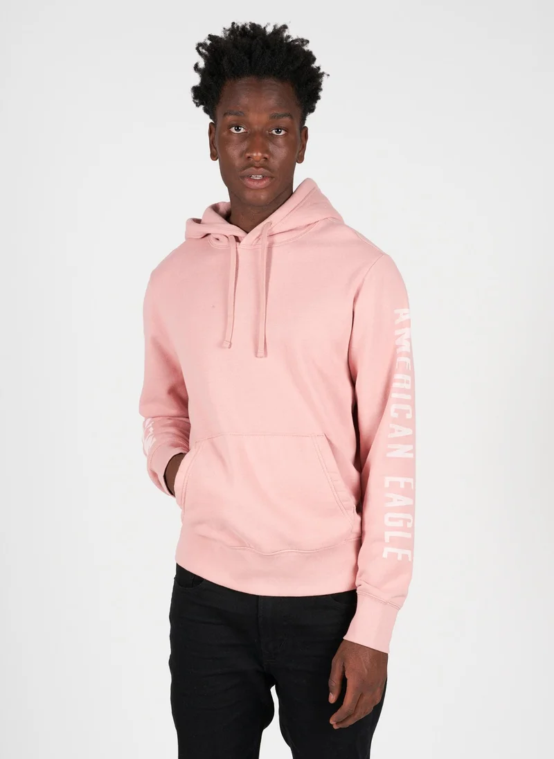 امريكان ايجل Graphic Fleece Icon Pocket Deatiled Pullover Hoodie