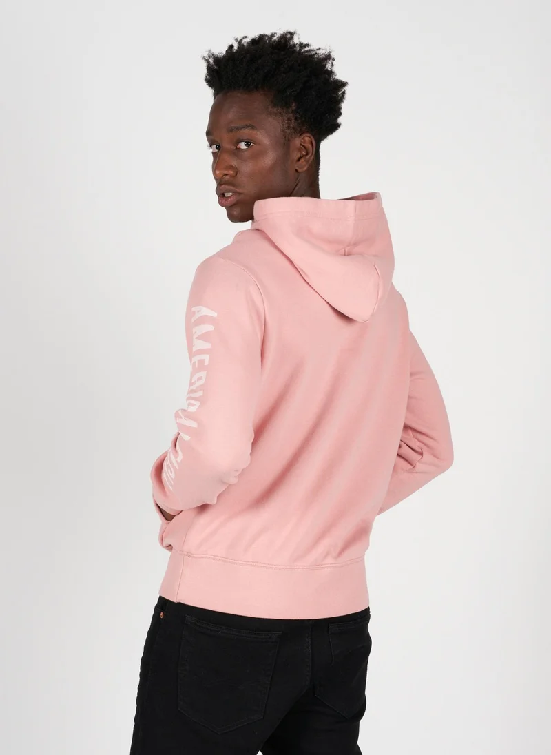 امريكان ايجل Graphic Fleece Icon Pocket Deatiled Pullover Hoodie
