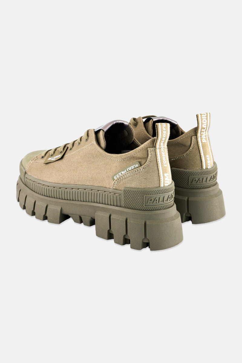 PALLADIUM Women Medium Revolt LO TX Lace Up Shoes, Dusky Green  - Image 2