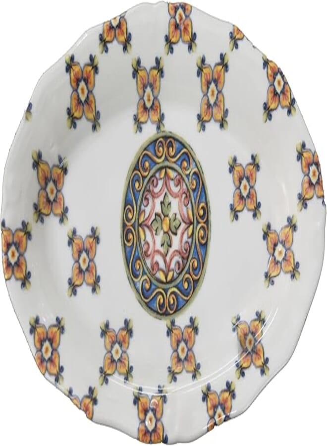 Karaca Chart oval serving plate (21 * 13 cm) - Multicolor