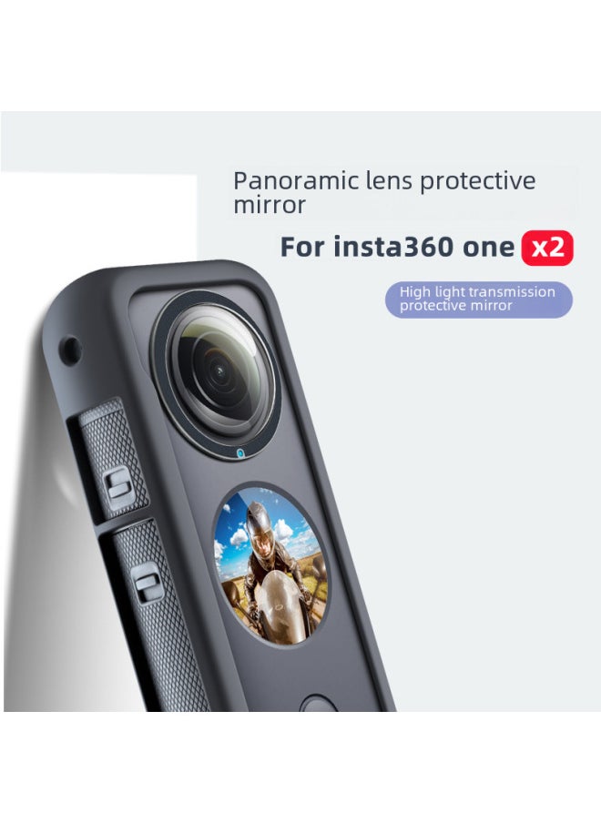Generic - Suitable For Insta360 OneX2 Camera Protection Mirror Paste Type Panoramic Lens Protection Mirror 360x 2 Accessories-Color:ONE X2 Protective Mirror - Image 1
