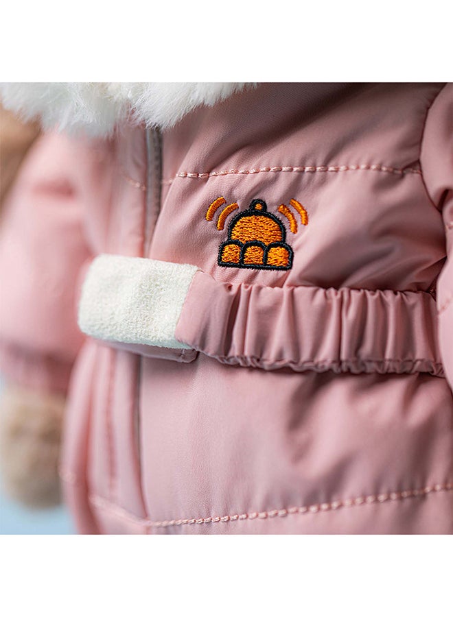 Jellycat Bashful Bunny Snow Suit Plush Toy 23cm Sitting Height – Soft Bunny in Pink Winter Outfit with Hood for Kids, Seasonal Gifts and Nursery Display - Image 3
