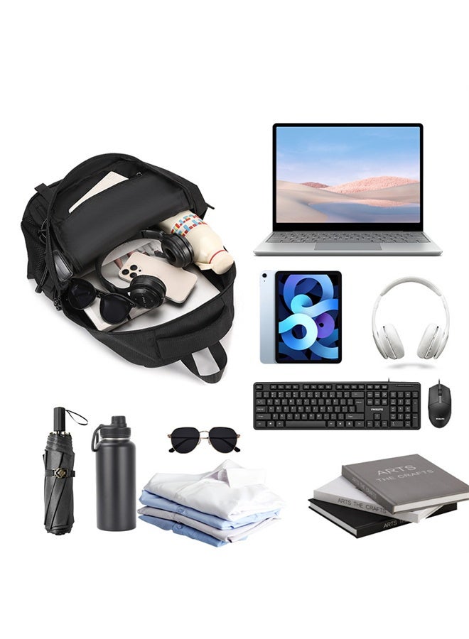 HOMESTAR Travel Backpack, 45L Hiking Backpacks, Water Resistant, Multi-functional, Trekking Rucksack, Travel Laptop Backpack for Camping, Climbing, Cycling, Black - Image 5