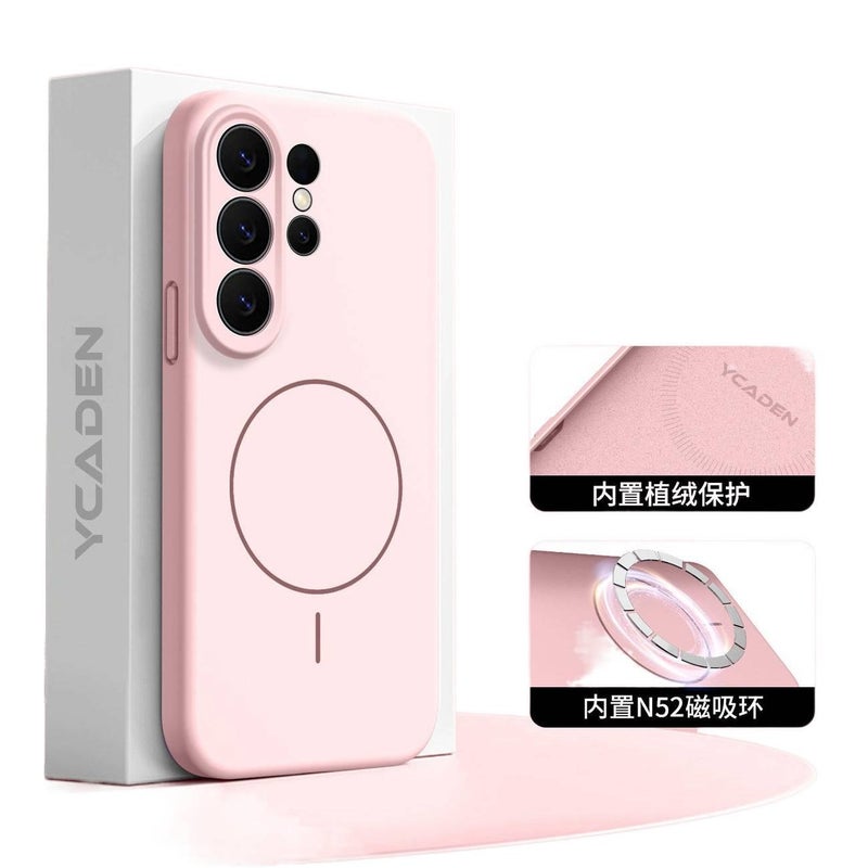 غطاء MagSafe | Cherry Blossom Pink | TPU | حماية من السقوط | مغناطيس قوي | مقاوم للصدمات لـ Samsung S25 Ultra / Samsung S25 - Image 1