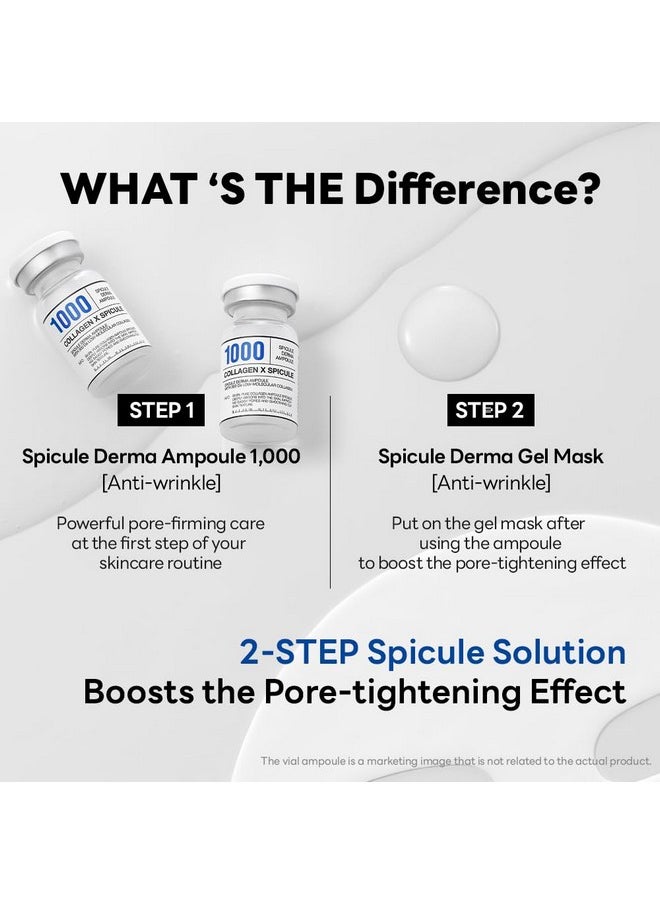 MEDIHEAL Collagen Spicule Pore Care System 4 Pcs - Serum & Gel Mask Set. 1,000 Ppm Purity Spicule & Micro Collagen Included. 2-Step Pore Care System With Spicule Collagen Ampoule & Collagen Gel Mask  - Image 2