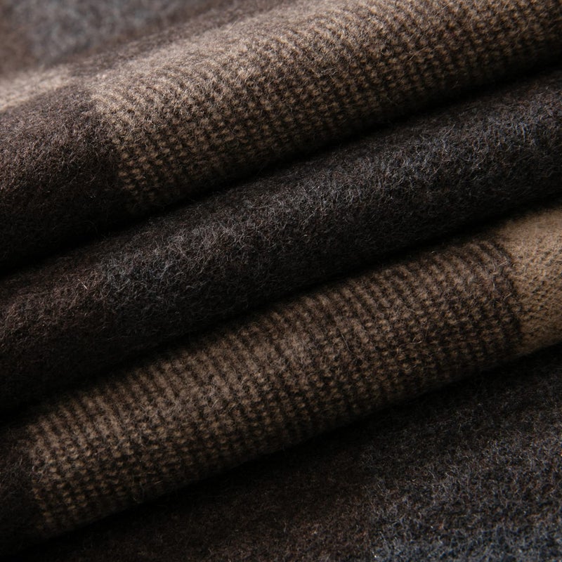 Lindoro Pure Wool Checked Scarf (Camel Multi Checked) - Image 4