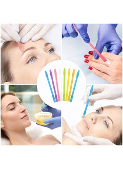 Patelai 12 Pieces Non-stick Wax Spatulas Silicone Spatula Applicator Reusable Hair Removal Sticks Different Sizes Wax Scrapers Hard Sticks for Home Salon Body Use  - Image 5