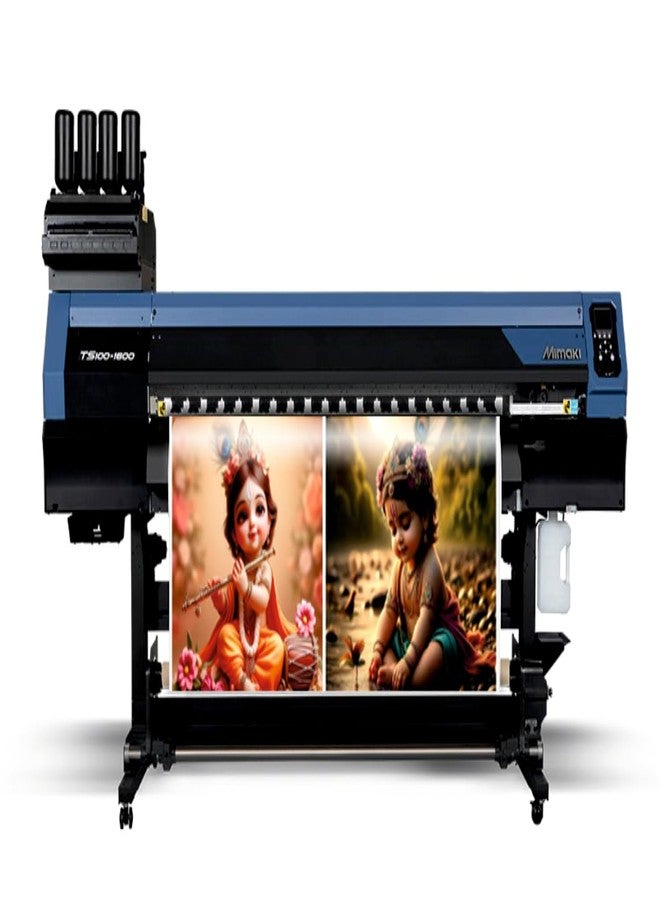 Techgifti ملصق حائط Techgifti Baby Blue Krishna And yashoda Maa Chalna لغرفة الصلاة، المكتب، غرفة الأطفال (المقاس - 46 سم × 46 سم) - Image 5