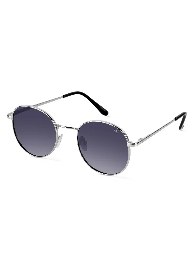 Woggles Rigel Gradient Black Round Sunglasses