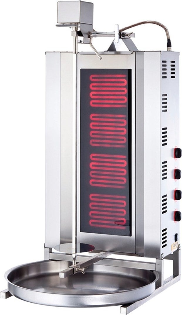 Işıkgaz Silverinox Electric 4 Radian Top Motor Doner Grill - Image 1
