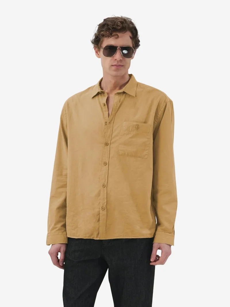 جيستو GIESTO Men’s Cotton Poplin Long-Sleeve Shirt