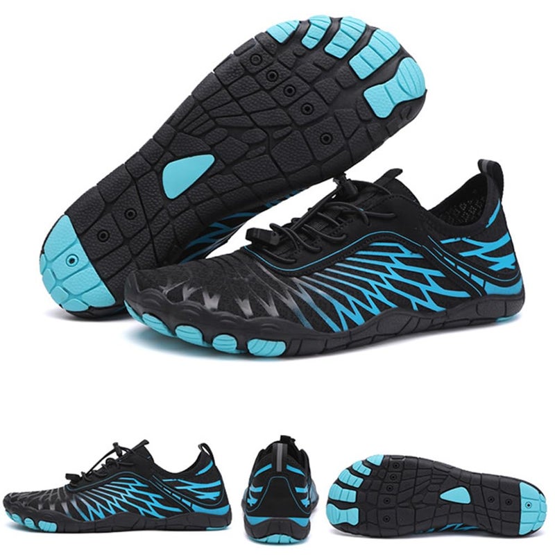 ELETON Hike Barefoot Shoes Womens Men Footwear,Pro-Healthy&Non-Slip Water Shoe for Women Men, Wide Toe Running Shoes Boots Sneakers Unisex Blue - Image 5