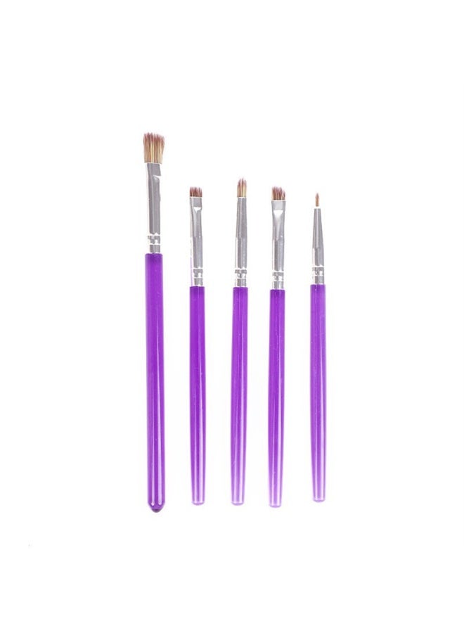 5 Pcs Paint Brushes Fondant Tools for Cake Baking Chocolate Sugar Cookie Decoration Cake Brushes Fondant and Gum Paste Tool - Image 2