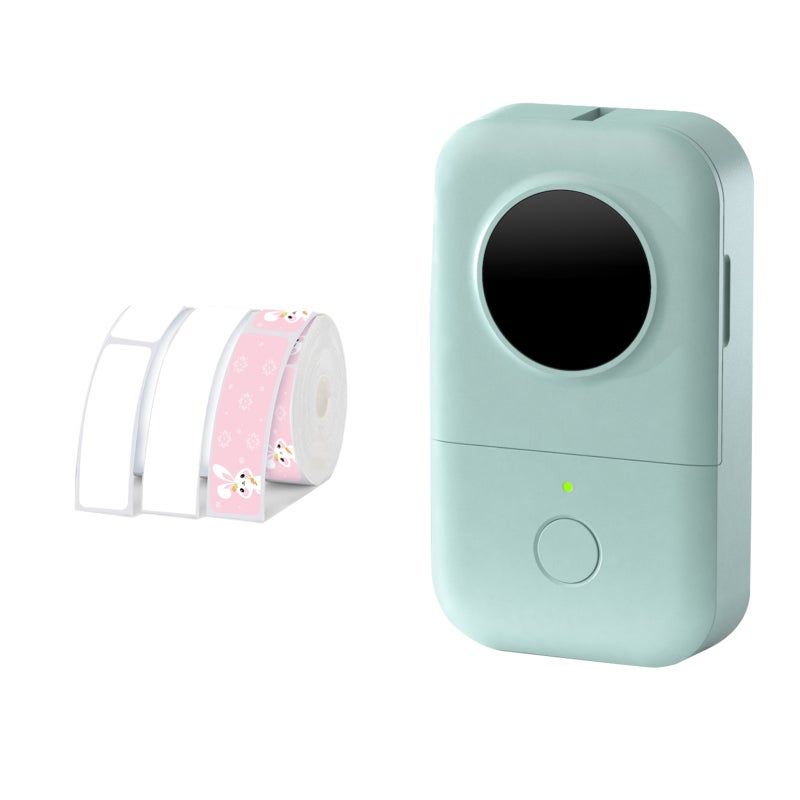 Label Printer: 203DPI Inkless Portable Printer - BT Connected 1000mAh Rechargeable Mobile Printer for Home Office Study Journal Makeup Storage - Image 1