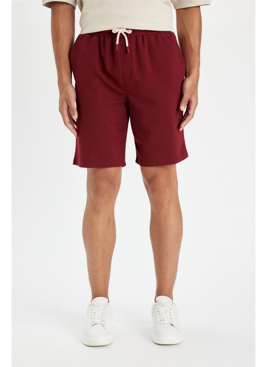 Man Regular Fit Basic Bermuda Shorts
