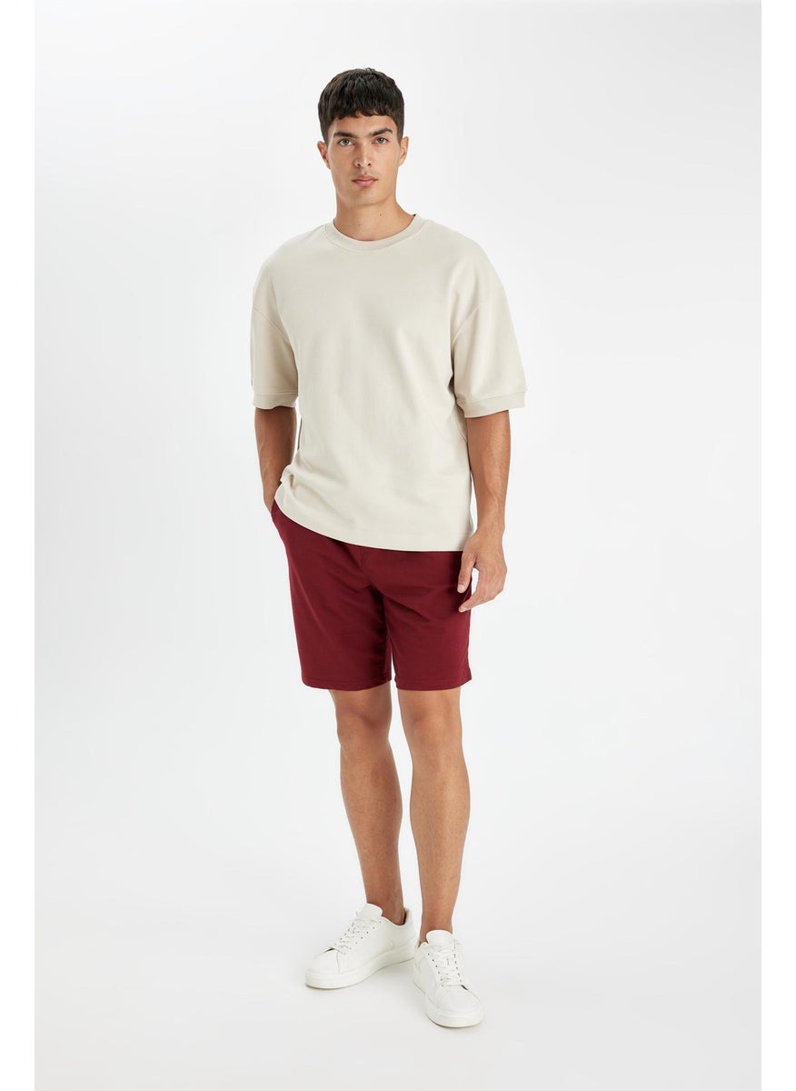 Man Regular Fit Basic Bermuda Shorts