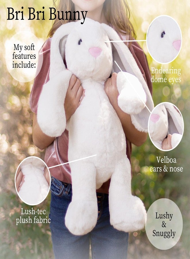 World's Softest Plush Stuffed Animal for Baby, Toddler, Kids, Adults - Adorable Toy Made from Kid-Friendly, Quality Materials - Lushee Off White BriBri Bunny, 20" - Image 3