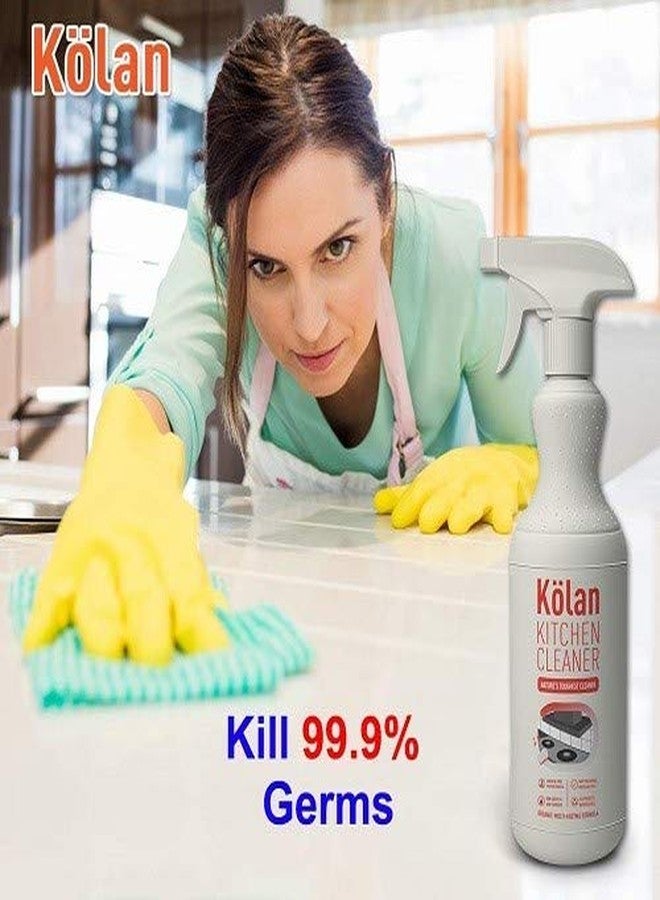 Kolan Organic Biodegradable Eco-Friendly Chemical Free Multi Enzyme Kitchen Cleaner 700 ML, Safe for humans, babies and pets.Contains no bleach (Suitable For All Surfaces)-2 Pack - Image 4