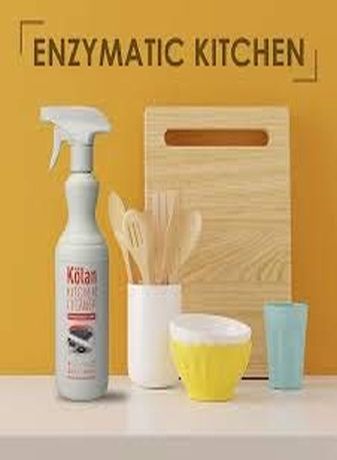Kolan Organic Biodegradable Eco-Friendly Chemical Free Multi Enzyme Kitchen Cleaner 700 ML, Safe for humans, babies and pets.Contains no bleach (Suitable For All Surfaces)-2 Pack - Image 2