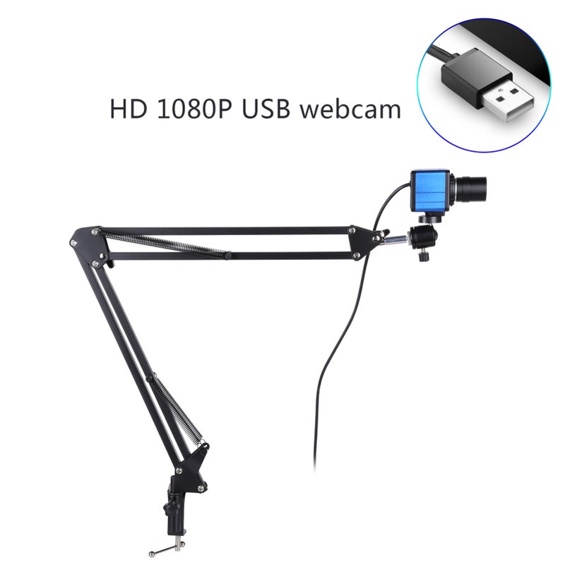 1080P HD Camera Computer Camera Webcam 2 Megapixels 5X Optical Zoom 155 Degree Wide Viewing Manual Focus Auto Exposure Compensation with Microphone Holder USB Plug& Play for Video Conference Online Teaching Chatting Live Webcasting - Image 2