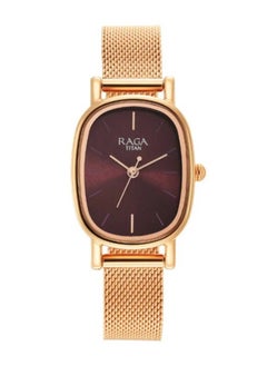 TITAN Raga Viva Brown Dial Stainless Steel Strap Watch  - Image 1