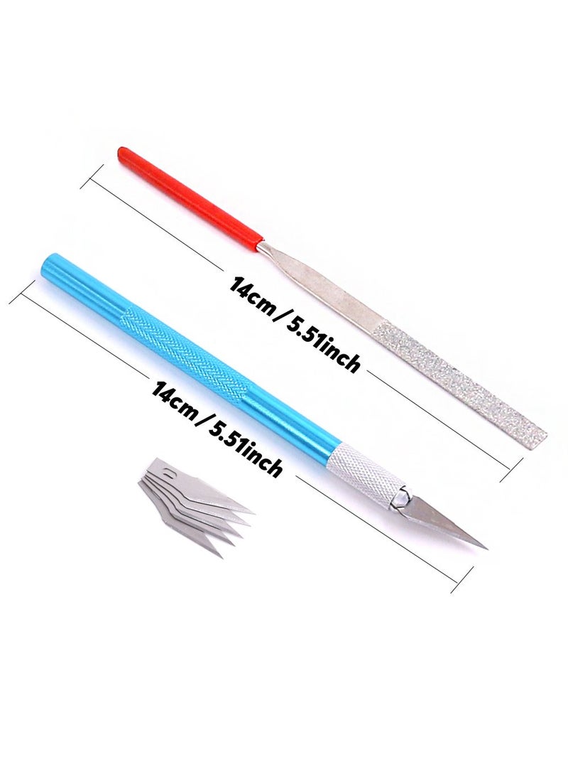 Rustark Rustark 9Pcs Gundam Model Tools Kit Hobby Building, Repairing and Fixing Set for Kids  - Image 4