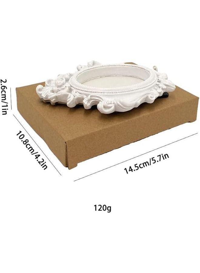 Victorian Minimalist Luxury Retro Resin Photo Frame White Table Decoration - Image 3