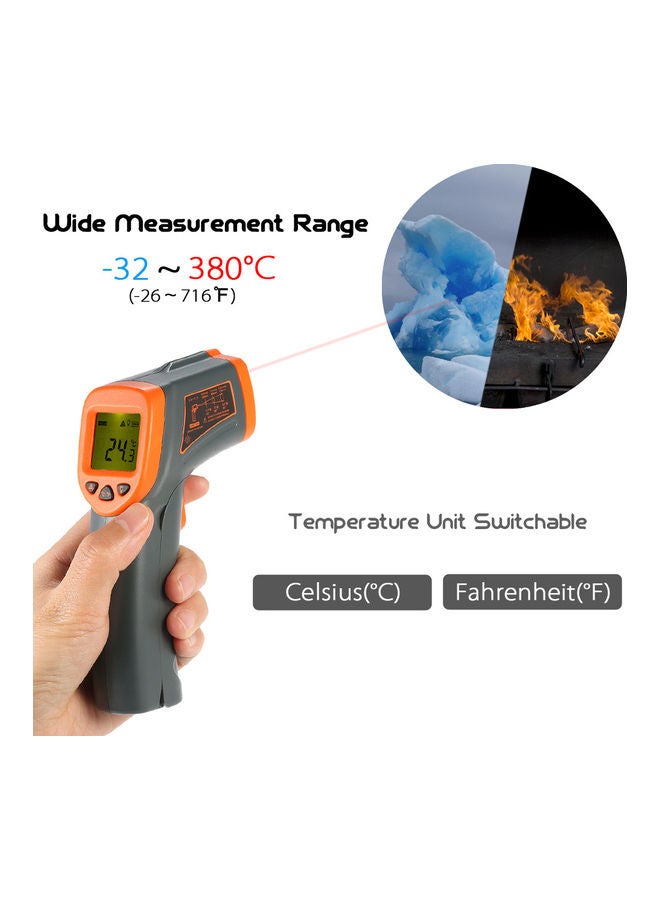 سمارت سنسور مقياس حرارة رقمي محمول باليد يعمل بالأشعة تحت الحمراء بدون تلامس - Image 3