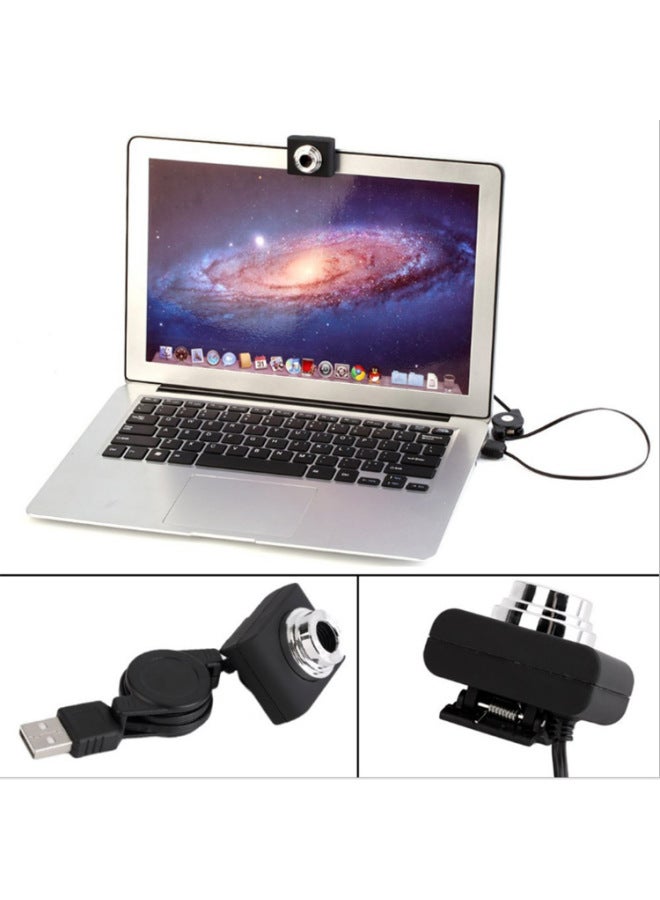 كاميرا فيديو الشبكة HD Usb Webcams كاميرا الكمبيوتر المحمول كاميرات الويب بالجملة اللون: أسود 45 درجة - Image 4