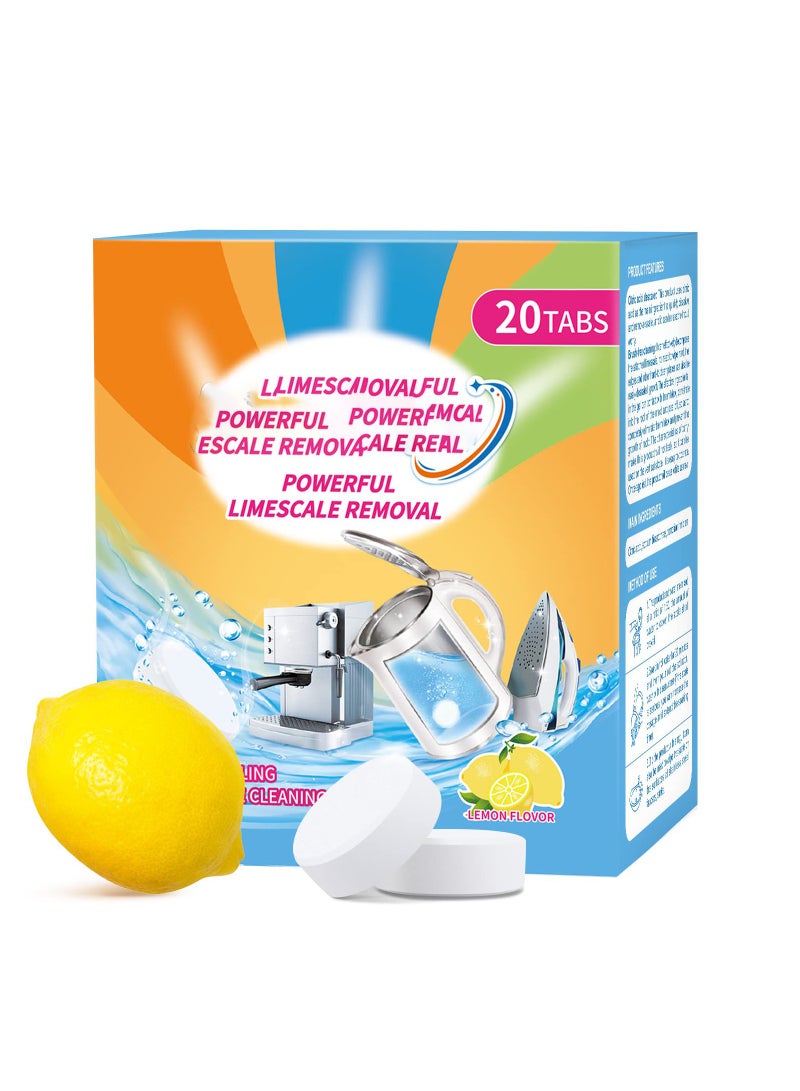 SYOSI Powerful Limescale Removal, Kettle Descaler Tablets, Descaler for Coffee Machine, 60 Tablets, Limescale Remover, Kettle and Coffee Machinge Descaler Tablets (60PCS) - Image 1
