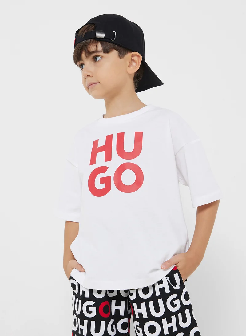 هوجو Kids Logo T-Shirt