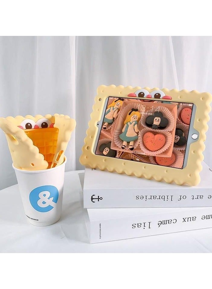 عام حافظة سيليكون كرتونية لجهاز iPad الجيل التاسع/الثامن/السابع (بقياس 10.2 بوصة، 2021/2020/2019) مع حامل، ناعمة وصديقة للبيئة - Image 2