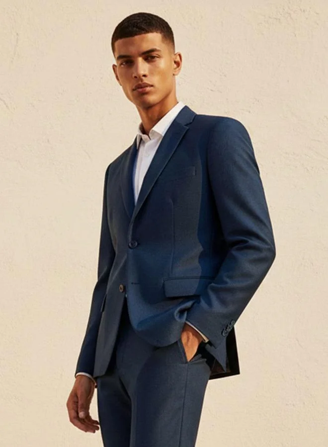 Splash FAV Men Regular Fit Notch Lapel Blazer