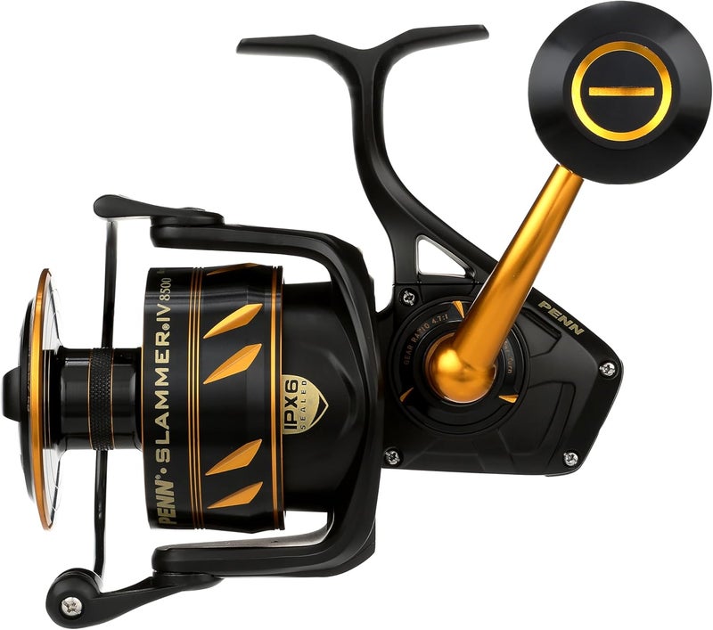 Penn Slammer IV Spinning Reel - 2500 Size, Black Gold - Image 1