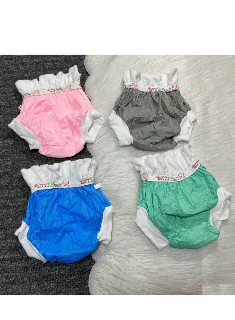 2 Reusable Padded Waxed Diapers for Potty Training - Image 1