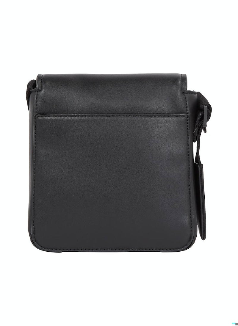 CALVIN KLEIN - Men's Minimal Focus Cube Crossover Bag - Polyester, Black - Image 1